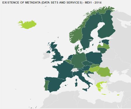 Ranking Europeu - metadados (2014) 89% 88% Existência de metadados = 89%