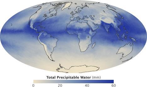 Distribuição de vapor H 2 O