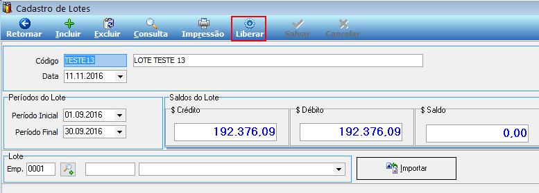 Acessar Cadastro de Lote Contábil no Gestão de Pessoal como destaca a Figura 18.