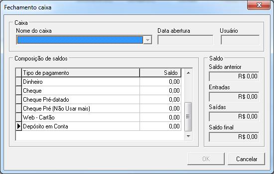 Se for um ticket de integração a propira dll vai abrir o lancamento feito anteriormente. 4.3.5 Fechamento do Caixa CAI_FechamentoCaixa.