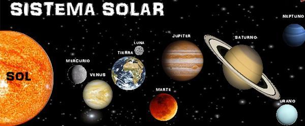 SISTEMA SOLAR São 8 planetas que giram ao redor do Sol.