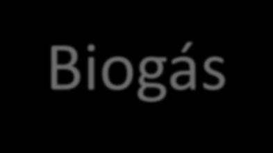 Biogás Combustível obtido a partir da digestão anaeróbia de material orgânico Resíduos domésticos, efluentes líquidos e dejetos animais.