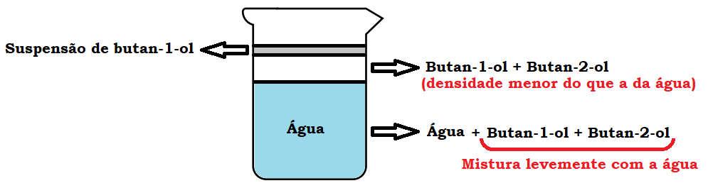 Prfessra Snia Resluçã: a) Ne da interaçã existente entre as léculas de butan-1-l e água: ligaçã de hidrgêni (pnte de hidrgêni).