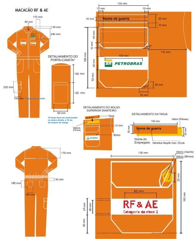 17 MACACÃO DE SEURANÇA COMBINADA RF & AE 12.