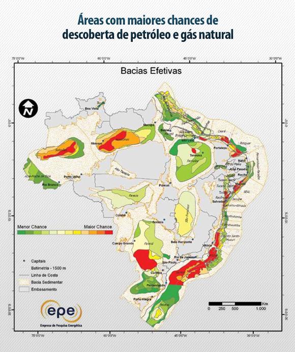 Áreas Com Chances de Descoberta de Petróleo e Gás http://www.brasil.gov.