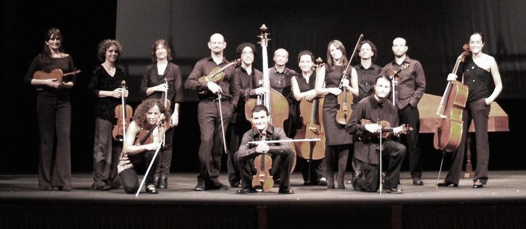 INTEGRANTES Violíns I: Roberto Santamarina, MªJosé Pámpano, Carmen Varela e Nieves Marcos. Violíns II: Benito Buide, Montse Ferreiro, Jorge González e Antonio Ferreiro.