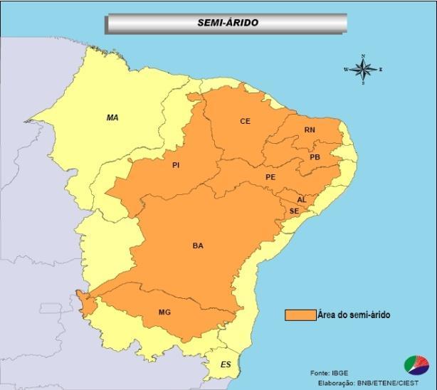 METODOLOGIA O semiárido do Nordeste brasileiro e uma das áreas mais fragilizadas do pais devido a exploração desenfreada sofrida no passado, e a grandes períodos de estiagem ao qual passou e ainda