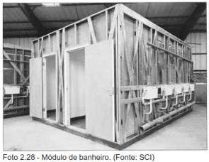 Construções modulares são unidades completamente pré-fabricadas e podem ser entregues no local da obra com todos os