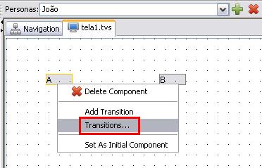 2.5 Transição 18 Figura 2.43: Visualizar transições. Figura 2.44: Lista de transições. 2.5.4 Alterar Transição Esta funcionalidade permite alterar os valores das propriedades de uma transição.