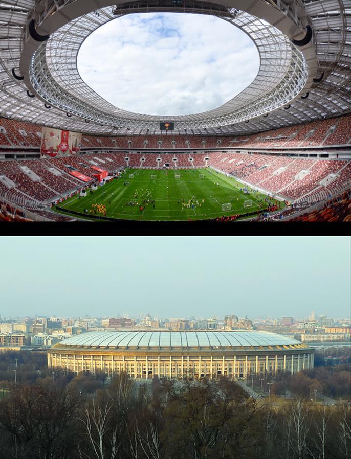 Estádio Luzhniki Capacidade: 81.
