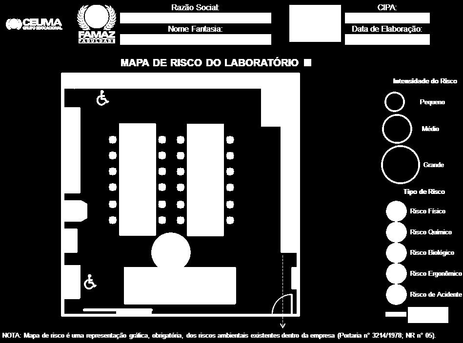 Portanto, a CIPA tem por atribuição identificar os riscos do processo de trabalho, e elaborar o mapa de riscos, com a participação do maior número de trabalhadores (NR 5).