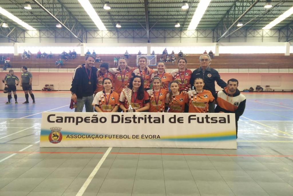 tendo sido Campeão a AAUE Futsal que no final do Play Off a duas mãos venceu o GDC Rio Moinhos por 9-1 e