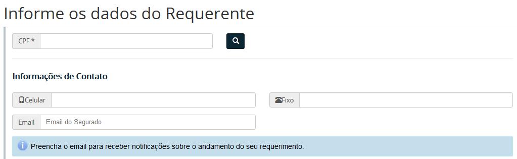 2. Cadastrando tarefas/requerimentos à distância Com os arquivos preparados para serem anexados no sistema, siga os seguintes passos: - Acesse o endereço requerimento.inss.gov.