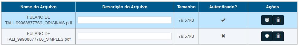 Atenção: muito cuidado para não autenticar arquivos que não sejam originais.