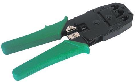 Alicate de cravar fichas RJ45 Permite cravar fichas RJ45