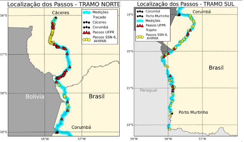 FIG. 6.1 Localização dos passos críticos Fonte: Universidade Federal do Paraná Uma vez selecionados os adensamentos, foi realizada uma classificação quanto à criticidade.