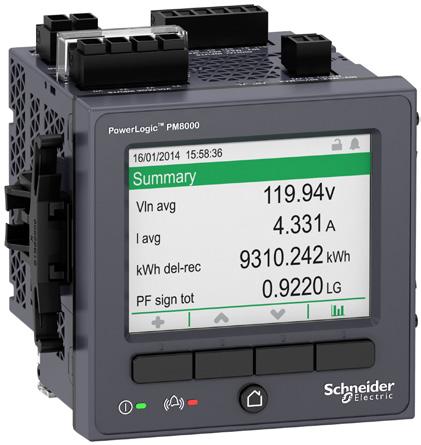 Medidores PQ - Industrias Linha PM8000 Medidores de Qualidade de Energia (Indústria) O medidor PowerLogic série PM8000 é um medidor de potência e energia de elevada precisão, extremamente confiável,