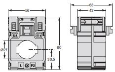 Tipo C - Transformador de corrente (Perfil Cabo) Transformador de corrente Construção Interna Tipo CC Tipo de