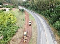 COINFRA (3/5) BR 262: Obras de duplicação de 7 km iniciadas, entre o trevo de Paraju e Marechal Floriano; Previsão de término: Dezembro de 2018.