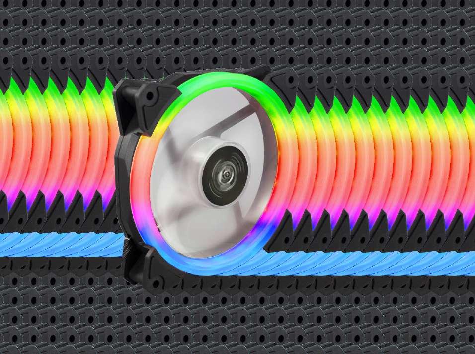 COOLER LINHA GAMER S EVOLUTION COOLER Cooler com 15 Leds RGB Longa