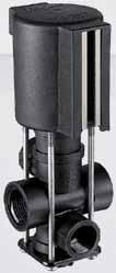 Quando usada com a válvula de estrangula mento 23520-PP ou a placa de orifício dosadora 496 na linha de retorno, propor ciona pressão constante ao sistema de pulverização.