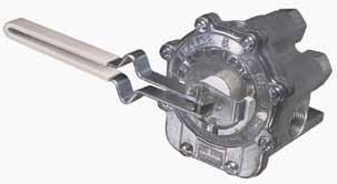 As válvulas podem ser combinadas usando niples para controle múltiplo da barra. Reparo fácil sem a remoção da válvula da linha de pulverização.