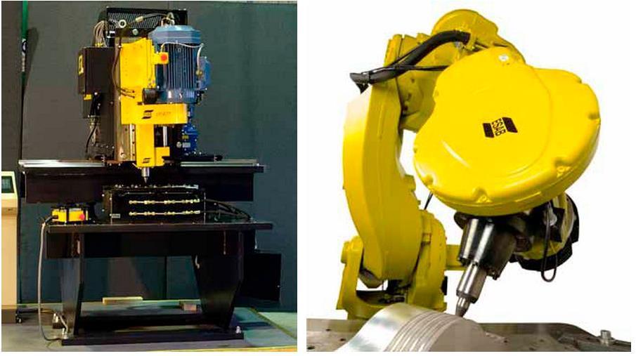 23 Figura 5 Máquina dedicadas ao processo Friction Stir Welding Fonte: Adaptado de ESAB (2014). 2.