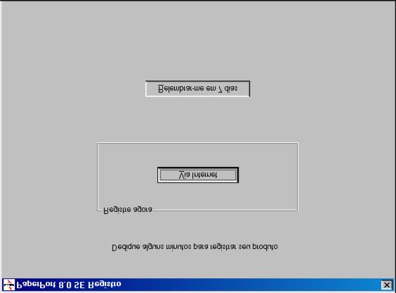 Fase 2 Windows 98/98SE/Me/2000 Professional/XP B Quando o ecrã de Registo for