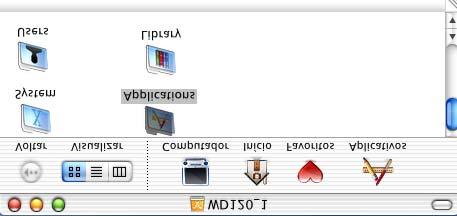 6 Ligue o cabo USB ao Macintosh e ligue-o ao DCP. Não ligue o DCP à porta USB do teclado ou a um núcleo não equipado com USB.