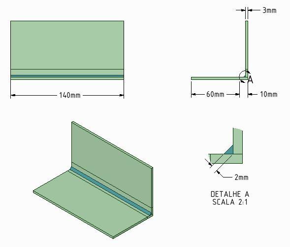 49 milímetros. A figura 3.3 apresenta o modelamento realizado para utilização no software Ansys DesignModeler.