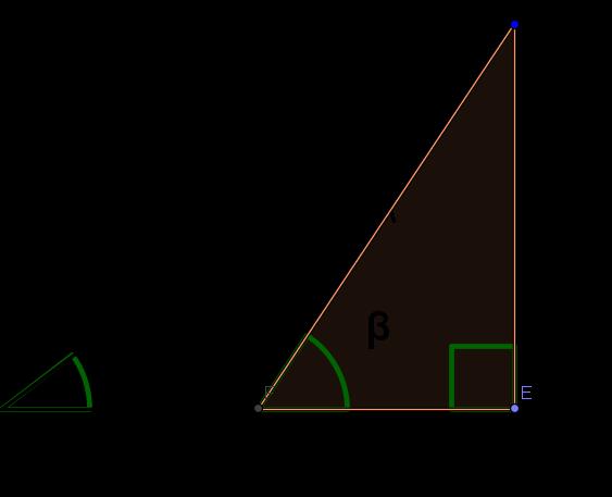 Praticando Trabalhando com o triângulo menor: tgβ = y x = 3