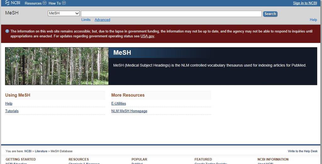 MeSH Database