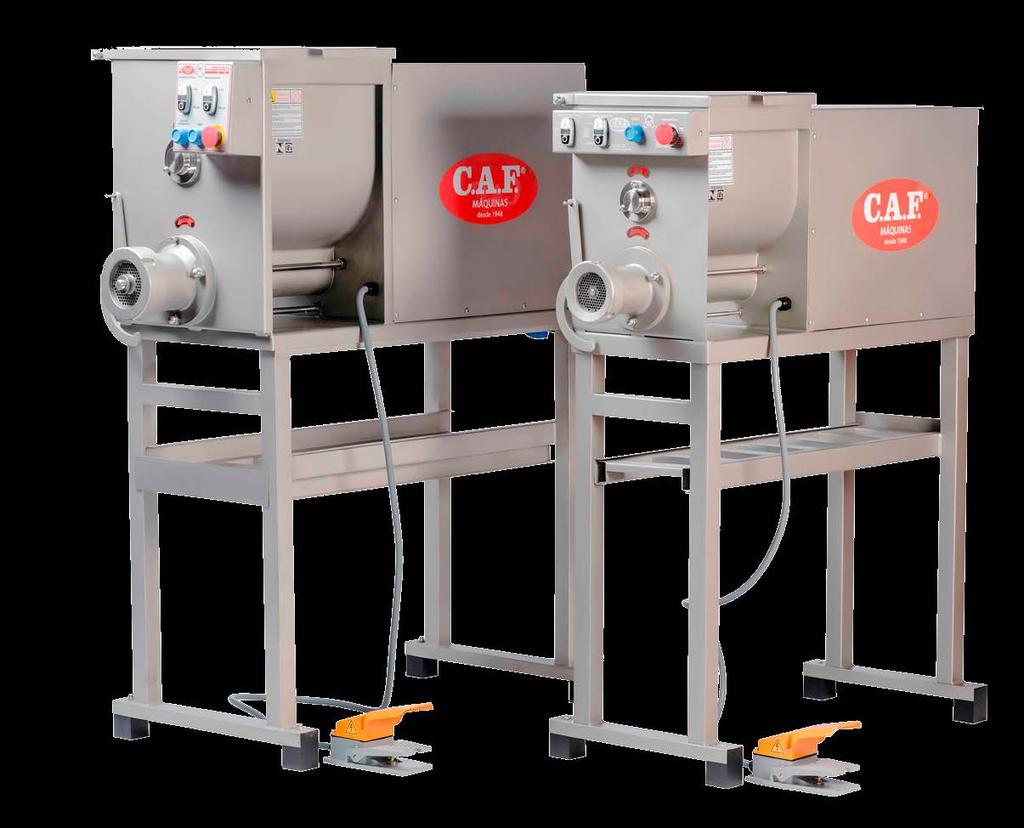 MOEDOR HOMOGENIZADOR DE CARNE Mixer-Grinders Homogeneizador Molino de Carne CAF HG 98 Total Inox CAF MINI HG 22 Total Inox Fase Phase Fase 3 V.