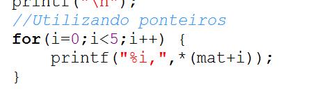 Incremento e Decremento Podemos utilizar os operadores ++ e --, para incrementar ou decrementar endereços O exemplo mostrará: Ponteiros e matrizes Relacionamento estreito entre matrizes e