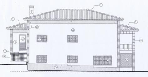Figura A127 Alçado lateral esquerdo [CMOurém, Processo/Licença 11/2014] Figura A128 Alçado