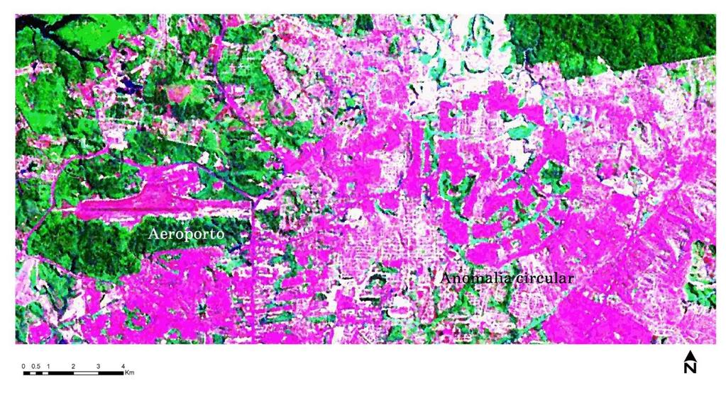 Aspectos geomorfológicos da drenagem Localização da anomalia