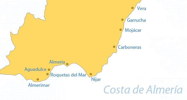 Principais Destinos na Costa de Almeria