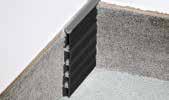 betonilha. 3) Schlüter -DILEX-EP é um perfil de juntas de movimento para a instalação em betonilhas flutuantes ou mistos.
