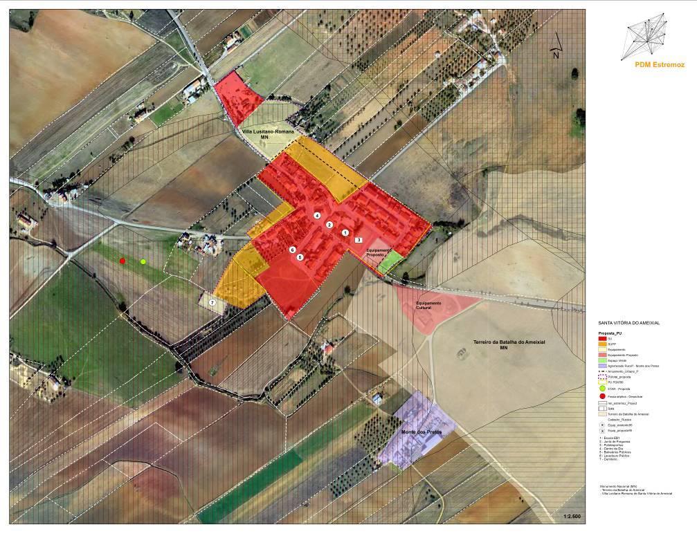 PERÍMETROS URBANOS SANTA VITÓRIA DO AMEIXIAL + Manutenção da tipologia de malha urbana nas novas expansões consolidada e geométrica + Requalificação do centro original: - Segurança - Espaço Público -