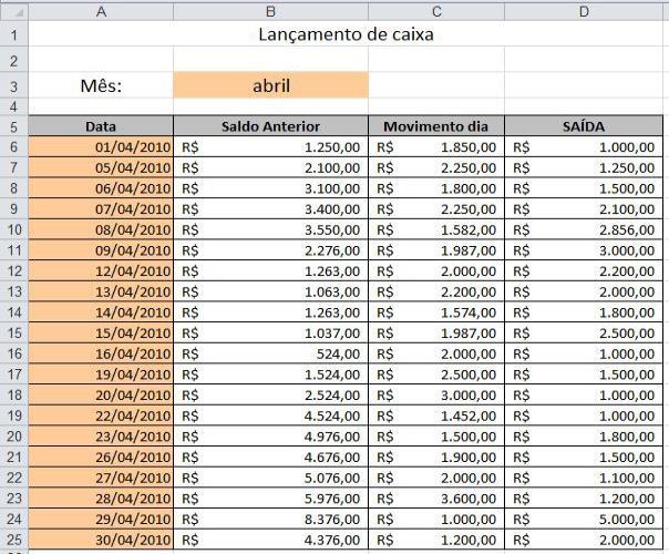 Agora você vai calcular o próximo dia útil a partir da célula A6. Clique na célula A7 e digite a seguinte fórmula: =DIATRABALHO.INTL(A6;1;1;Feriados!