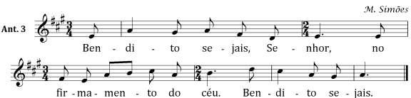 Salmo 18 (19) A 3 O dia transmite ao outro esta mensagem * e a noite a dá a conhecer à outra noite. 4 Não são palavras nem linguagem, * cujo sentido se não perceba.