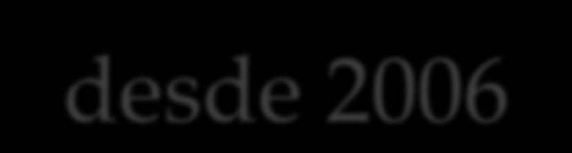 Resultados alcançados desde 2006 Projetos