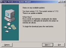 Manual de Instalação, Configuração e Desinstalação do Siger Versão 1.3.1 53 A cada atualização do Siger, serão disponibilizados os arquivos patch.exe e updatwizard.