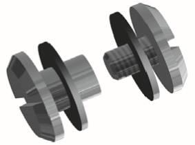 C.1080 - C.1080C Polyamide(P) cap for 4mm rivet C.