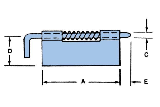 1172 White BS block with lock