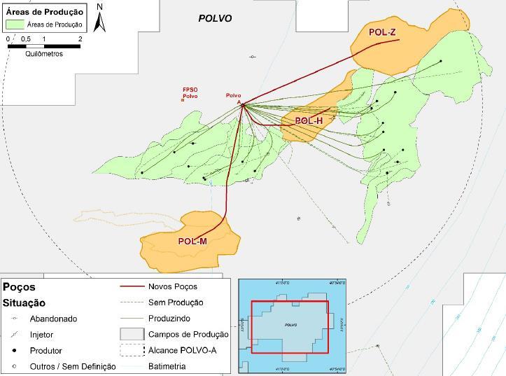 FASE 02 - CAMPANHA DE PERFURAÇÃO 2018 POL H Perfuração: Abril/Maio Distância: 3,6km Reservatório Carbonático POL Z Perfuração: