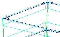 Laje considerada em ligações rígidas, não sendo modeladas no exemplo, apenas colocou-se seus carregamentos de peso-próprio, 3,4 KN/m² para laje e 1,5 KN/m² para capa, e carga acidental de 1,5 KN/m²;