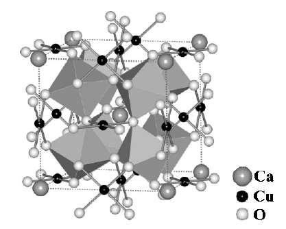 4 Figura 1. Figura esquemática da estrutura cristalina do CaCu 3 Ti 4 O 12 com octaedros de TiO 6 [17].