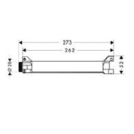 Axor Starck ShowerCollection por Philippe Starck Base extensora para instalação prateleira 240 x 120 mm Código venda R$ 40878180 1.
