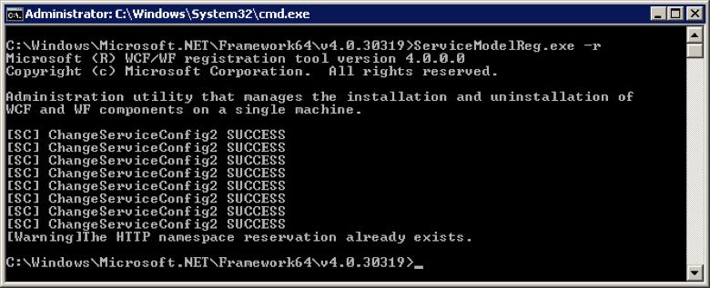 x Verifique se o IIS está instalado e funcionando, por exemplo, tentando abrir páginas HTML Habilite o ASP.Net e manipuladores.svc para o Serviço WCF Se o IIS foi instalado após a instalação do.